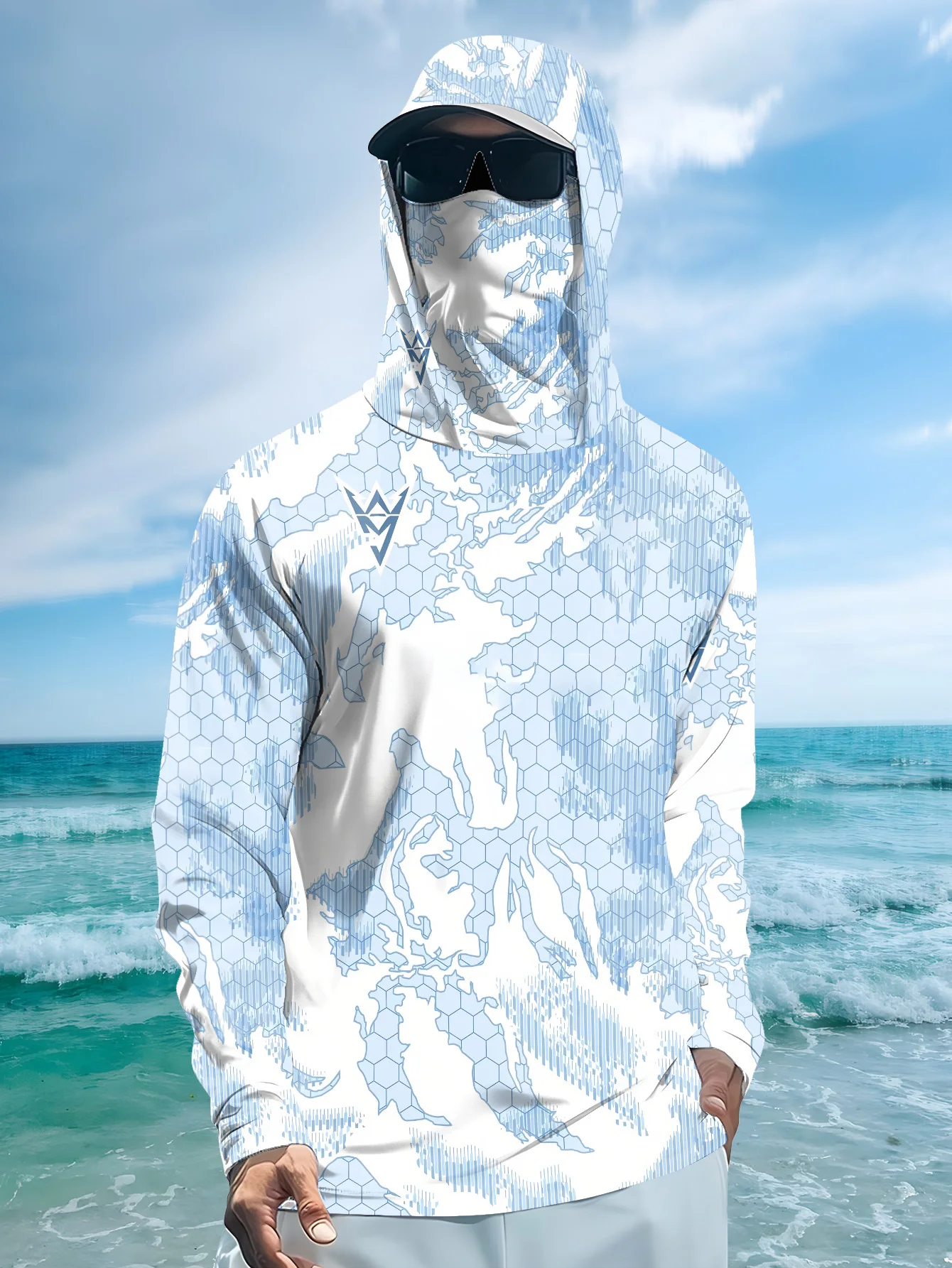 Fishing Mask Sun Protection - Kemeja Pancing Tahan UV Model Baru
