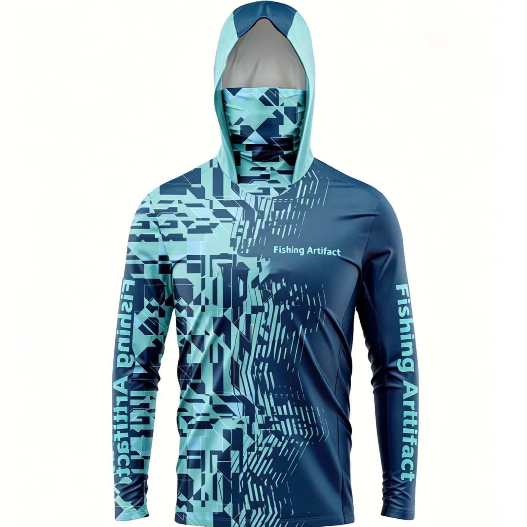 Jaket Hoodie Pria untuk Memanc - Fishing Mask Sun Protection ulasan dan harga