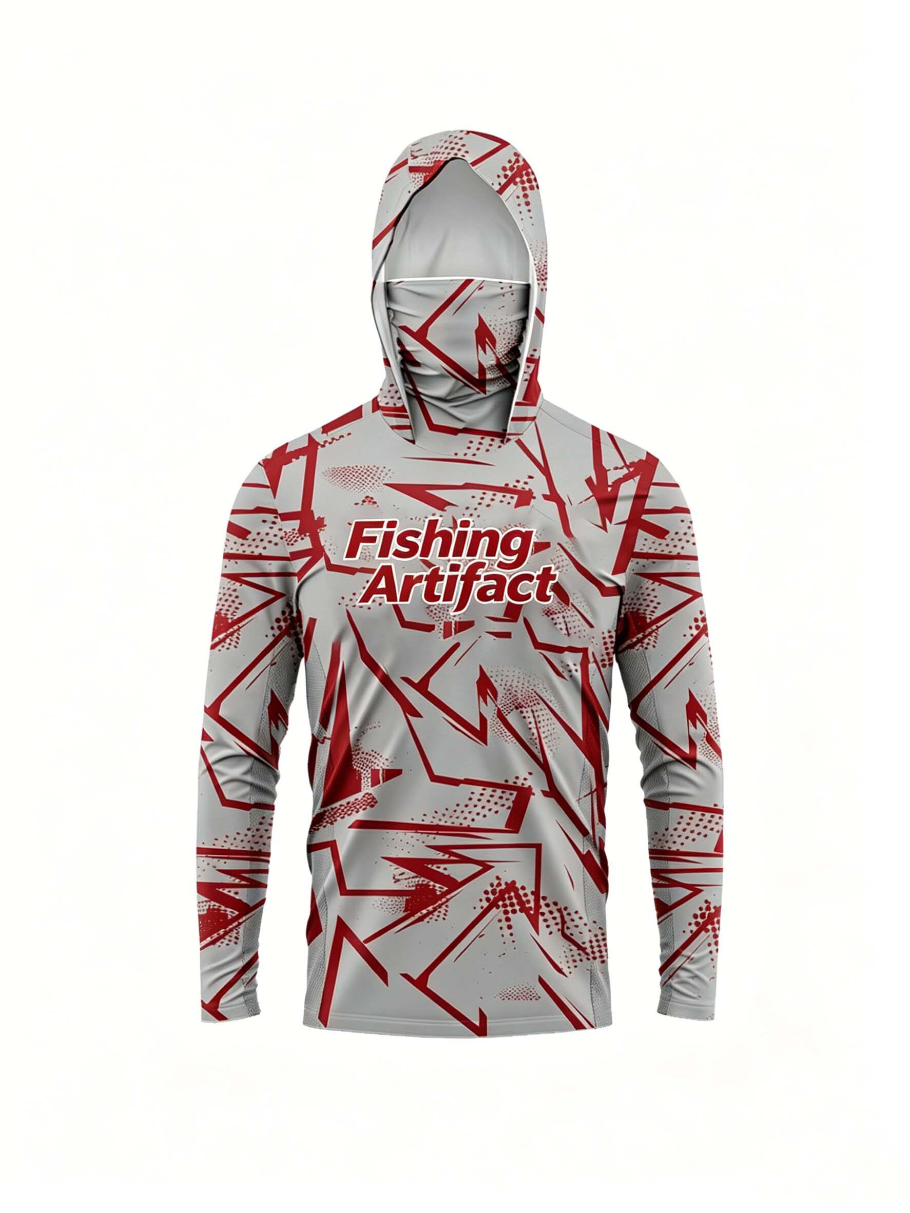 Hoodie Memancing Pria Motif 3D - Fishing Mask Sun Protection ulasan dan harga