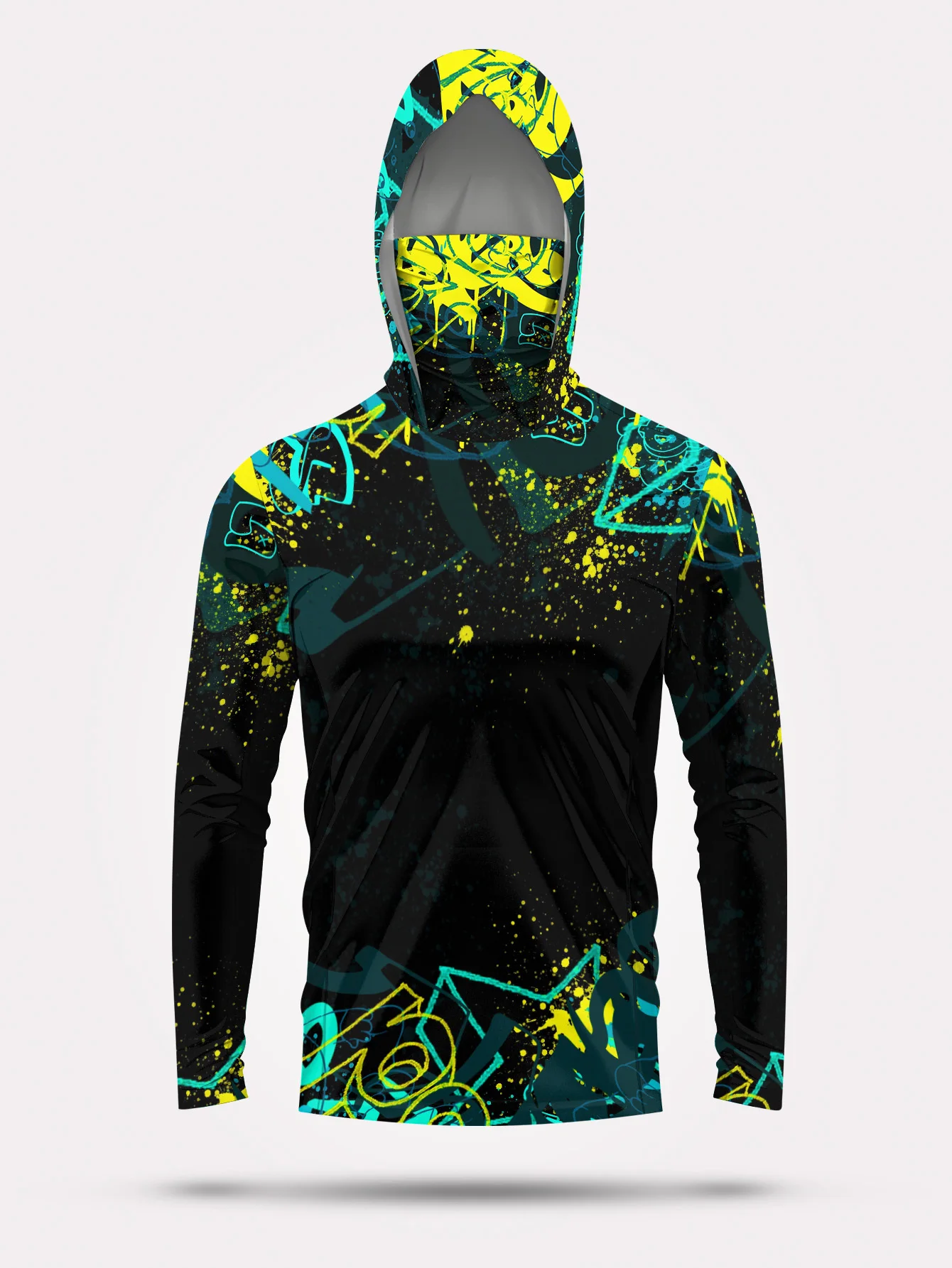 Hoodie Pancing Pria UPF50+ den - Fishing Mask Sun Protection ulasan dan harga
