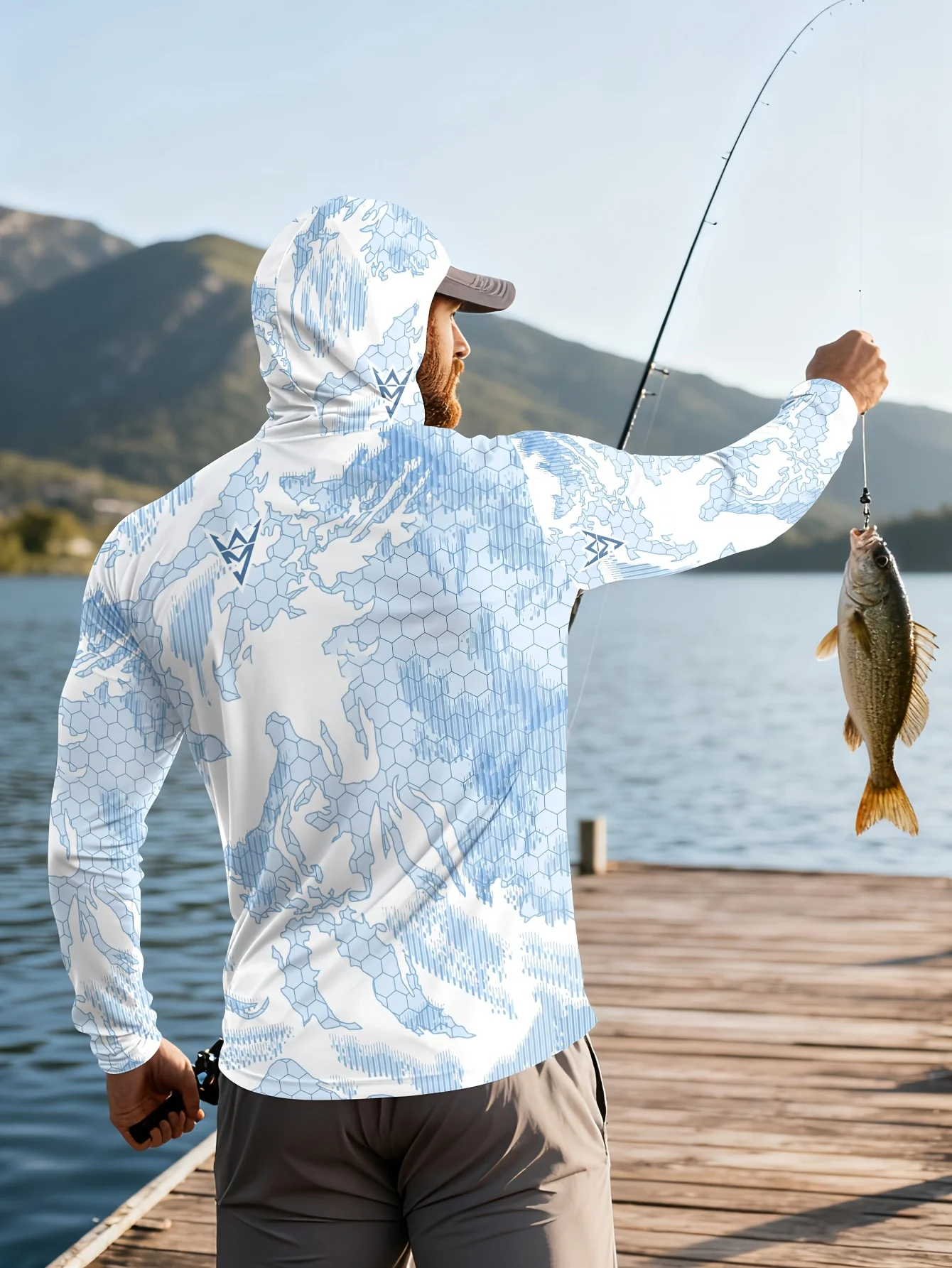 Kemeja Pancing Tahan UV Model  - Fishing Mask Sun Protection ulasan dan harga